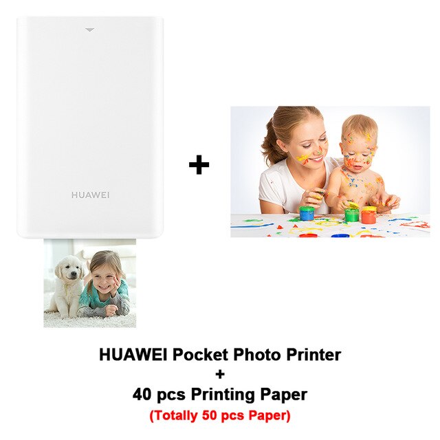 Imprimante Photo de poche originale Huawei imprimante Photo Portable HUAWEI Zink imprimante AR 300dpi Bluetooth 4.1 Support bricolage 500mAh promo code “ WINTERSALE45" 45-5€, "10FRSALE" 100-10€, " 15WINTERSALE",150-15