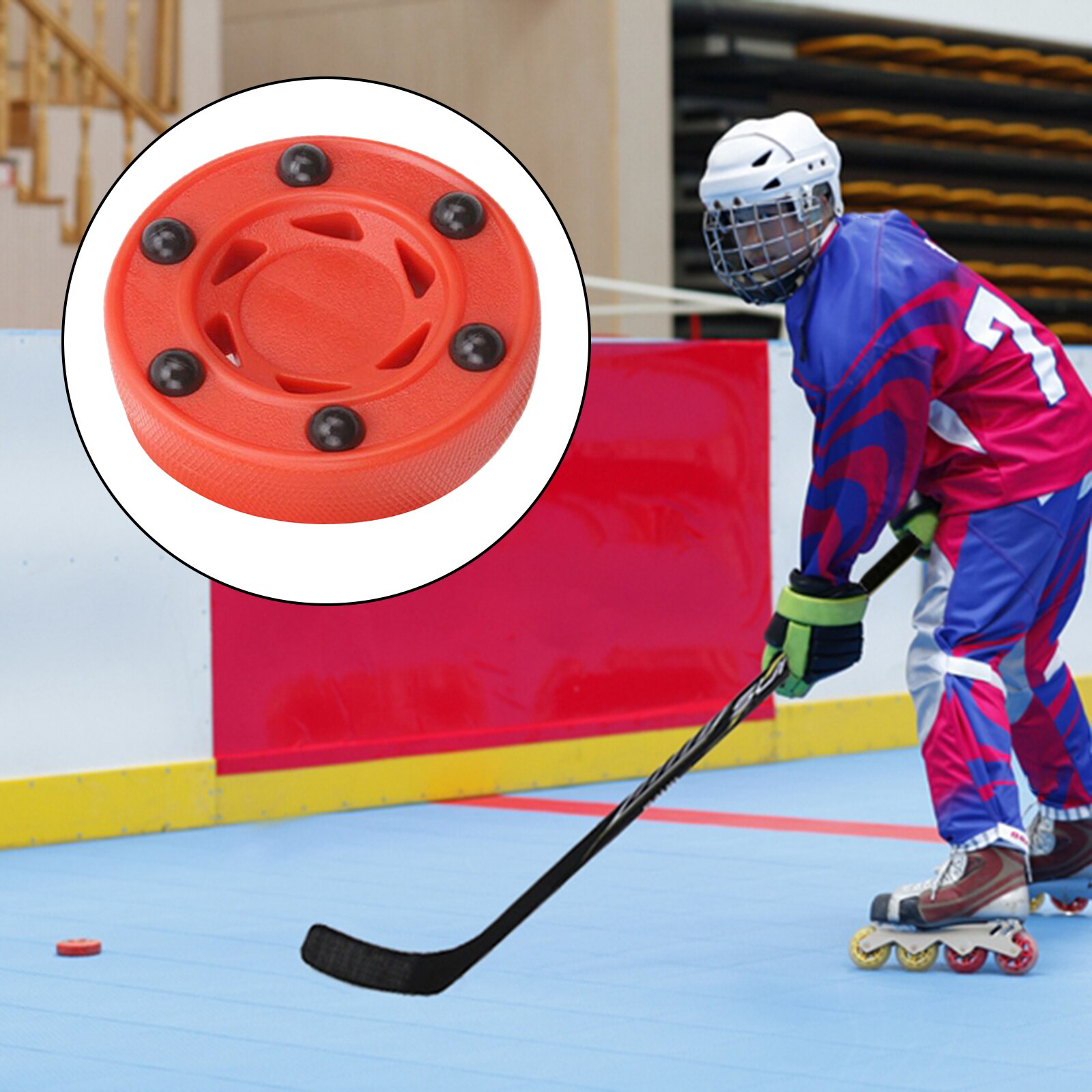 3inch Ice Hockey Pucks Practice Hockey Pucks Roller Hockey Balls Pucks Outdoor Sports Gear for Kids Adults Beginners