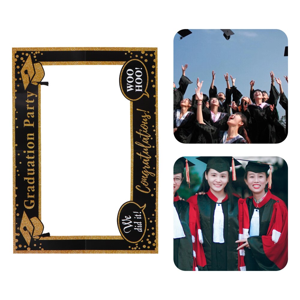 1pc Graduation Party Paper Photo Booth Frame Photography Supply