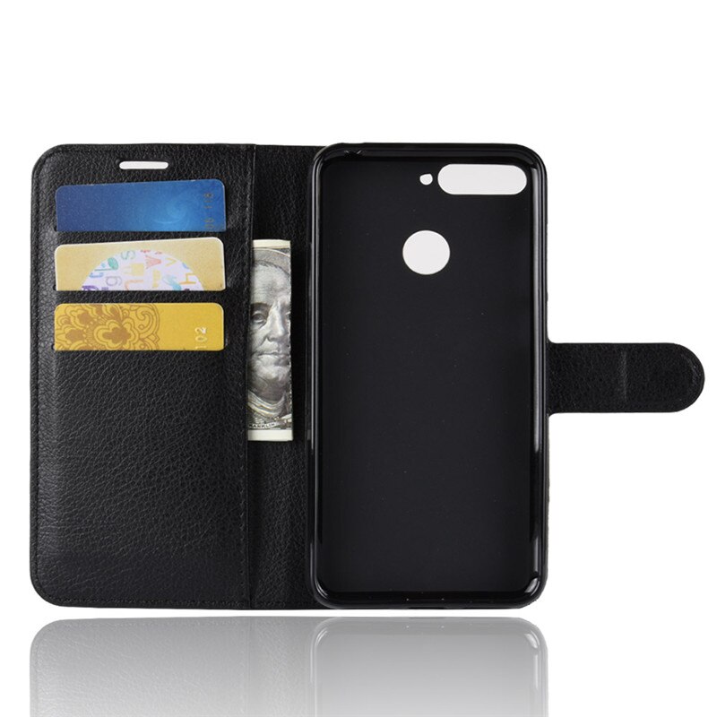 Funda con tapa de lujo para Huawei Honor 7C, Funda de cuero de poliuretano para Huawei Honor 7C 7 C AUM-L41 versión europea RU, 5,7