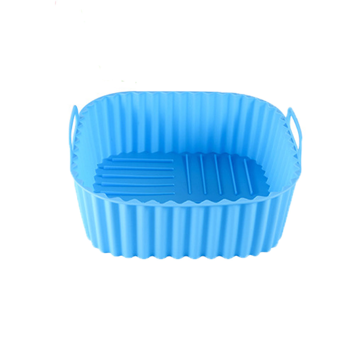Silicone Multi-color Food Grade Silicone Square Air Fryer Tray for 7QT Air Fryer: Blue