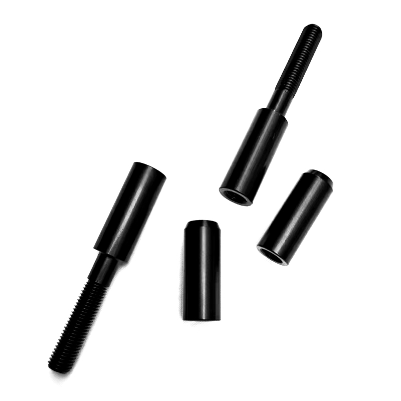 Adattatore riser estensione specchietto laterale da 2 pollici in alluminio nero HCMT adatto per Harley Sportster Softail Dyna in tournée 1994+: Default Title