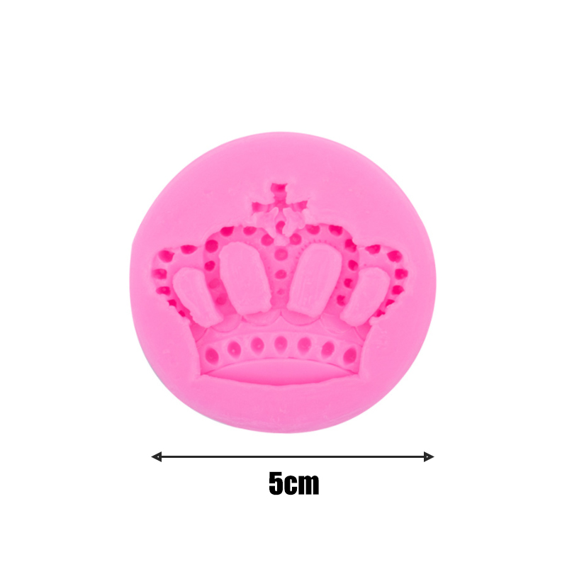 Crown Fondant Silicone Mould Princess Crown Heart Mould for Chocolate Pastry Cake Decorating Wedding Epoxy Polymer Clay Jewelry: 1PC-1