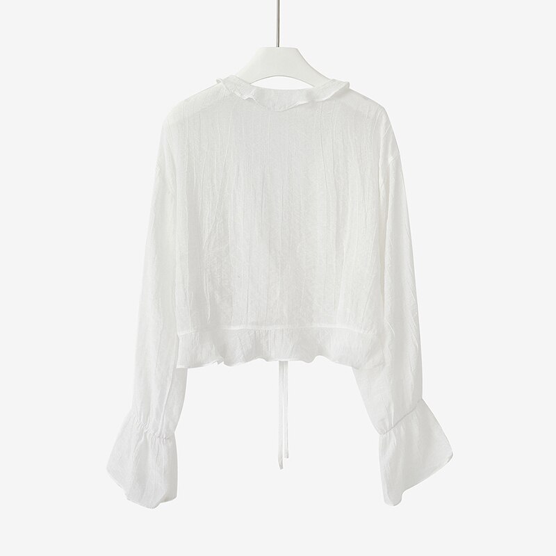 Petit manteau lolita vintage d'été petit manteau falbala manches évasées cardigan victorien smock kawaii fille gothique lolita manteau loli cos