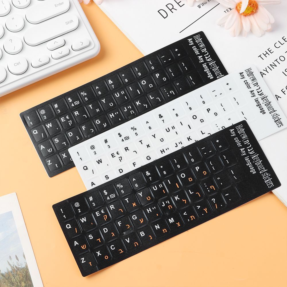 Toetsenbord Letters Vervanging Sticker Engels/Russisch/Koreaans/Spaans/Italiano/Taal voor Computer Laptop Notebook Desktop