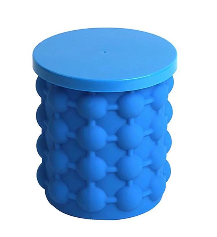 Kostkarka robić lodu przenośne duże wiadro wino pojemnik chłodzący na lód piwo szafka oszczędność miejsca na przyjęcie w kuchni Barware picie Whisky zamrożenie: niebieski