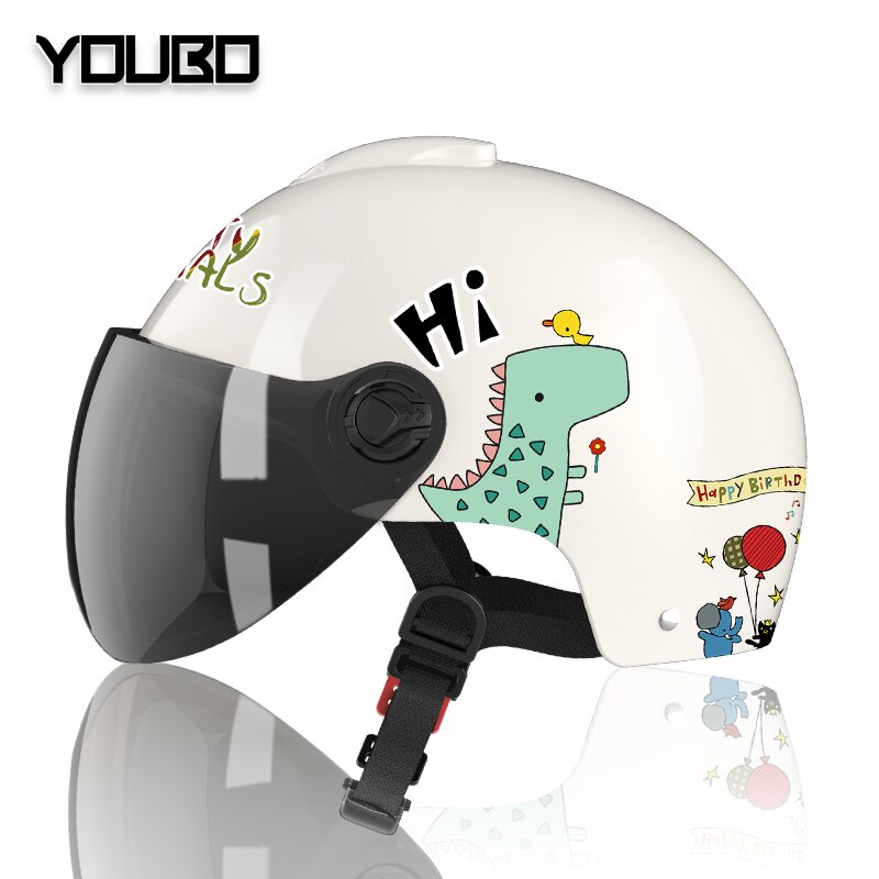 Children&#39;s Electric Motorcycle Helmet Men Women Children Summer Seasons Sunscreen General Full Face Helmet: 6