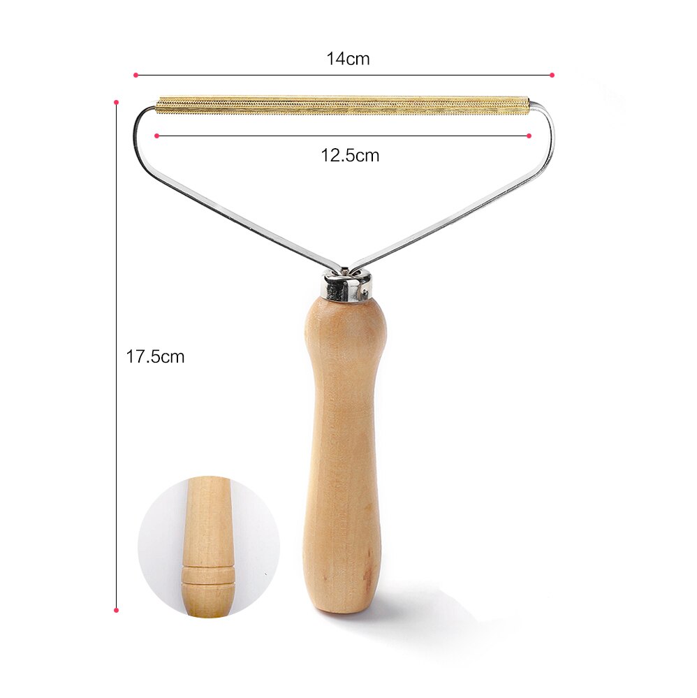 Handleiding Lint Remover Trimmer Scheren Eenvoudige Wollen Jas Scheren Apparaat Machine Houten Gemak Kleding Draagbare Lint Remover
