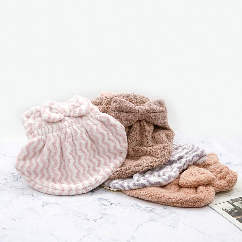 Haar Handdoek Microfiber Handdoek Strand Voor Badkamer Badstof Haar Wrap Sneldrogende Douche Cap Wraphat Thuis Textiel Effen Snel