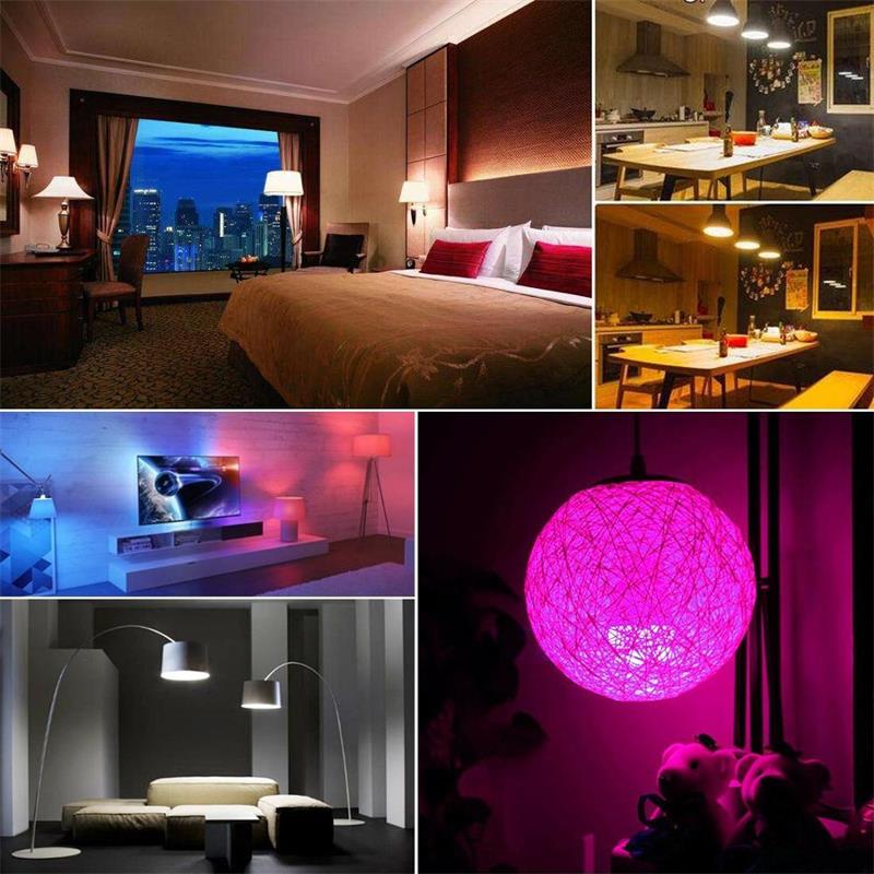 Smart  e27 rgb bluetooth højttaler led pære lys 12w musik spiller dæmpbar trådløs led lampe med 24 nøgler fjernbetjening