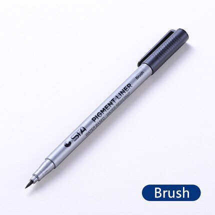 Manga Liner Pigma Micron alcool encre dessin pinceau stylo marqueur 0.05 0.1 0.2 0.3 0.4 0.5 6 pointe noir Fineliner croquis stylos: Brush
