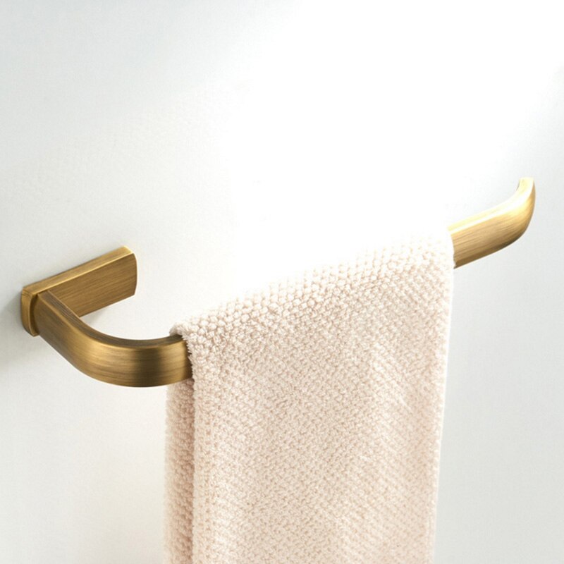 30 cm hånd håndklæde ring holder sort hvid håndklæde bar antik bronze krom håndklæder bøjle ring guld til badeværelse tilbehør køkken: Bronze