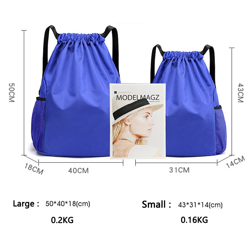 Bolsa de natación suave impermeable al aire libre, mochila de doble hombro para gimnasio, senderismo, playa, Camping, con cordón