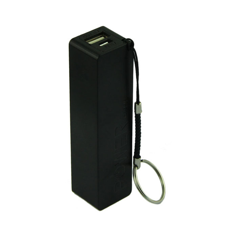 Portable Power Bank 18650 External Backup Battery Charger With Key Chain USB Charging Mobile Phones for Cell Phone