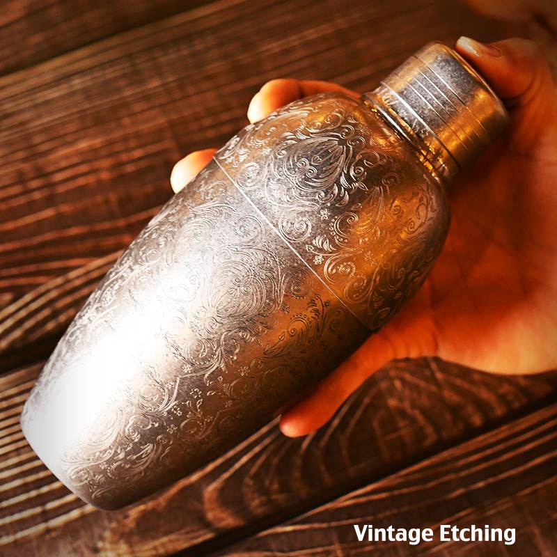 500ml 3 stykker vintage cocktail shaker bar shaker skomager shaker bar værktøjer