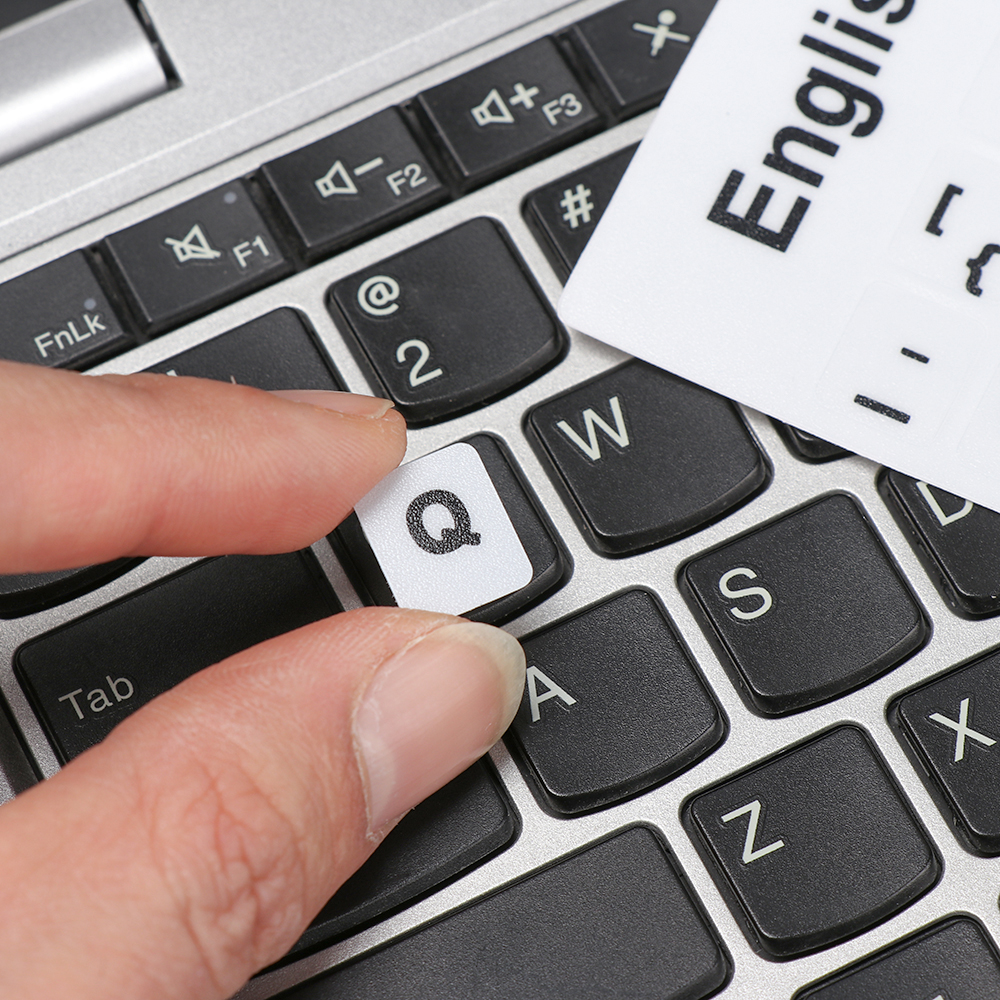 Ryska franska engelska arabiska spanska portugisiska koreanska ukrainska italienska tangentbordsklistermärken för bärbar dator stationär dator