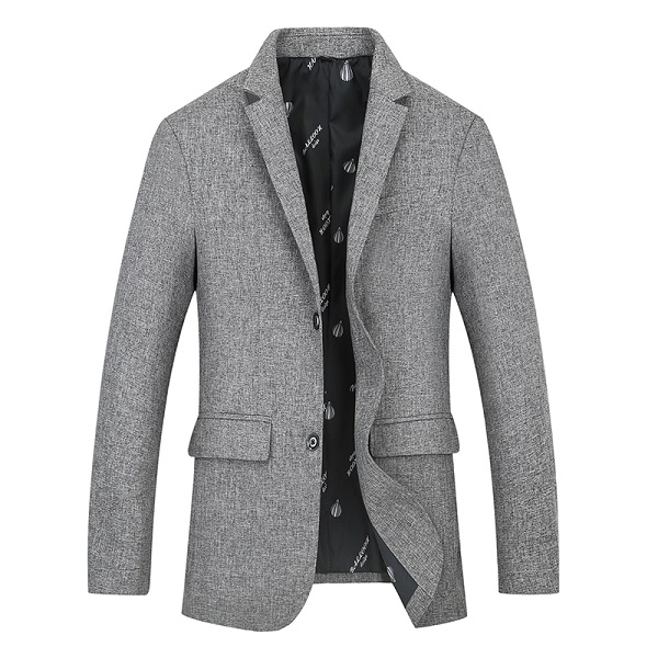 Storlek 8xl 7xl 6xl herr märke kostym jacka kavaj vår höst lös herr kostym företag masculino kavaj: Grå / Xxxl