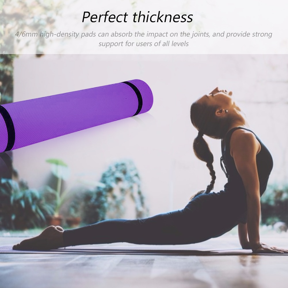 All Purpose Non-Slip Gymnastic Pilates Exercise Mat Thickness EVA Yoga Mat Exerciser Equipments Gym Training