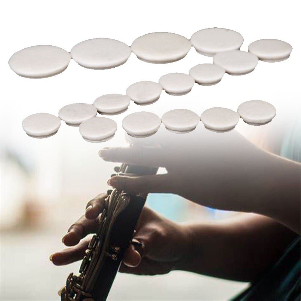 Tampon d&#39;étanchéité de remplacement pour clarinette musicale, 17 pièces, Instrument à vent, entraînement, trou de son, coussin universel