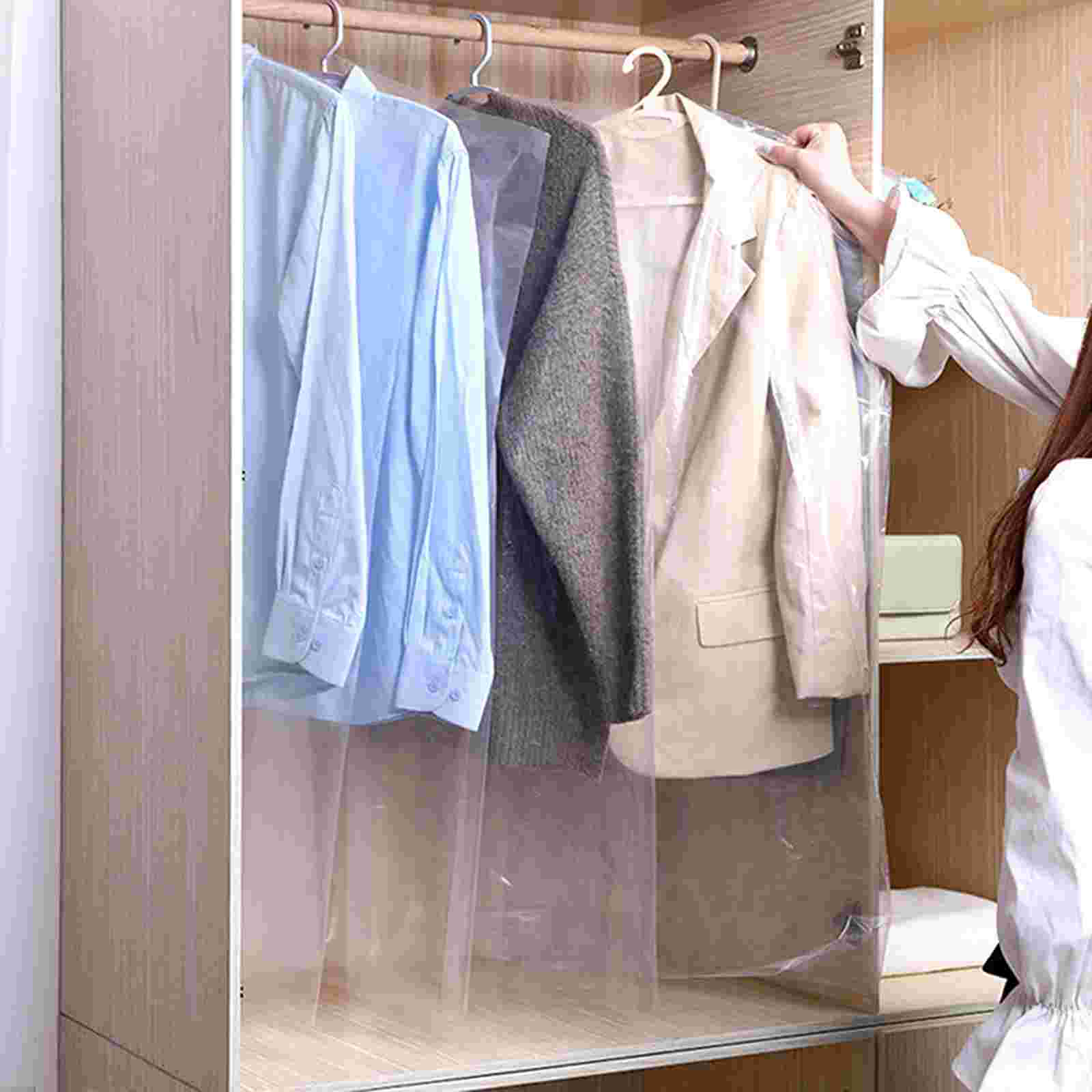 50 pcs 60*100cm Clothes Dust Cover Disposable Garment Dust Shield Garment Suit Bag