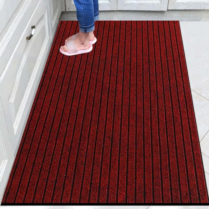 Alfombra de suelo a rayas, alfombra de entrada para casa, alfombra para el hogar, alfombras de cocina antideslizantes absorbentes de agua, alfombrilla para pies para pasillo: Personalizar / YELLOW