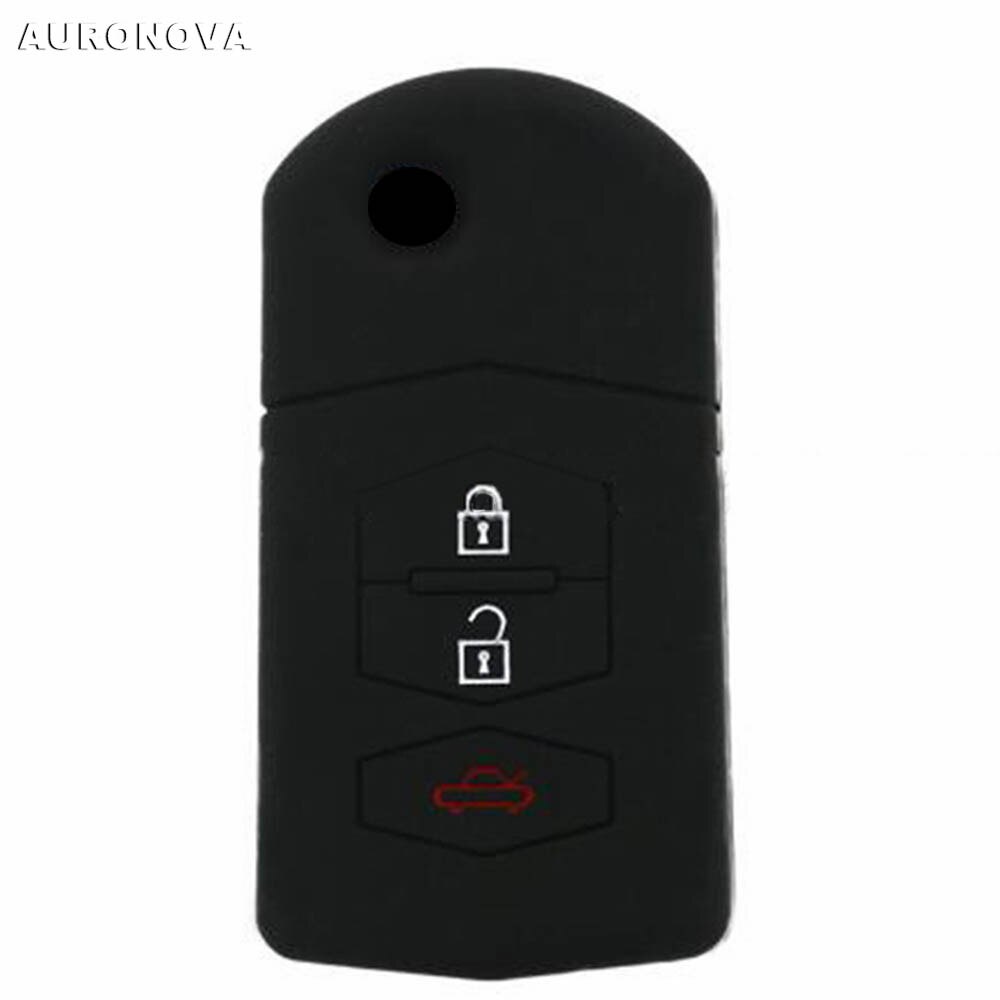 AURONOVA Replace Key Shell for Mazda Demio 2 3 5 6 M2 M3 M5 M6 CX7 CX9 RX8 MX5 MPV Replace Car Key Fob Case Shell Cover: 3 Buttons Key Cover