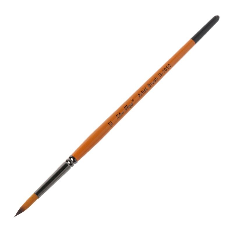 Bolígrafo muy fino pintado a mano suministros de arte Punta de dibujo pincel de Nylon acuarela pintura al óleo de acrílico artesanal: 10