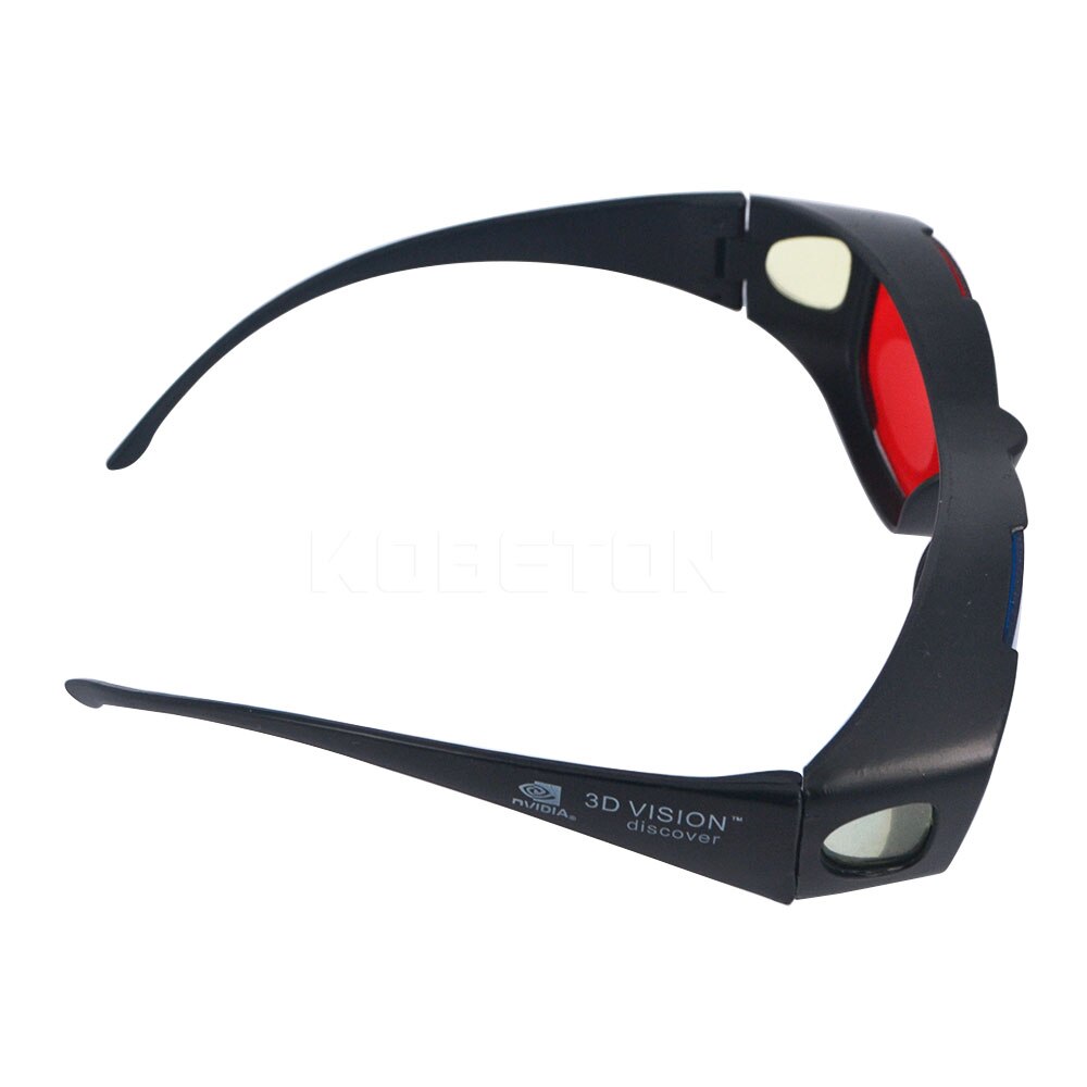 Kebidumei Plastic bril Rood Blauw 3D Bril Framed 3D Vision Bril voor Game Stereo Movie Dimensional Anaglyph Bril