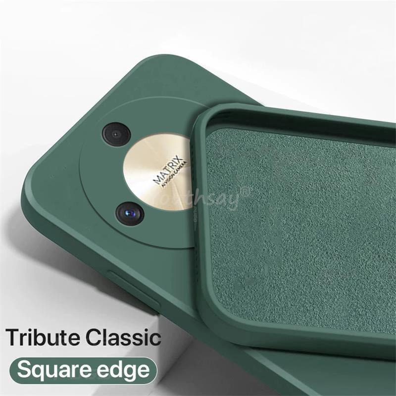 Coque en silicone liquide pour Honor X9b X9a X8A X7A, étui de protection souple en TPU d'origine