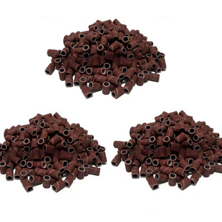 500 pcs Lixar Bandas Lixar Mangas Tambor Remetentes Broca Acessório Ferramentas Rotativas Grit Lixa Lixa Drum Kit Pack 1/4 6.35