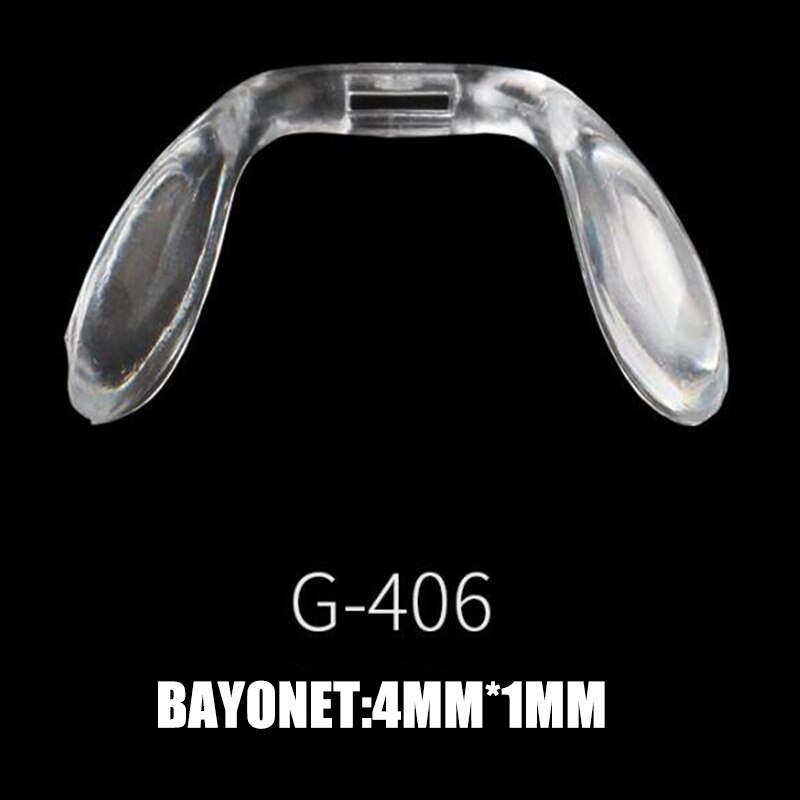 Coussinets nasaux antidérapants en Silicone, 2 pièces, en forme de U, pour lunettes, lunettes de soleil, accessoires pour lunettes: G 406