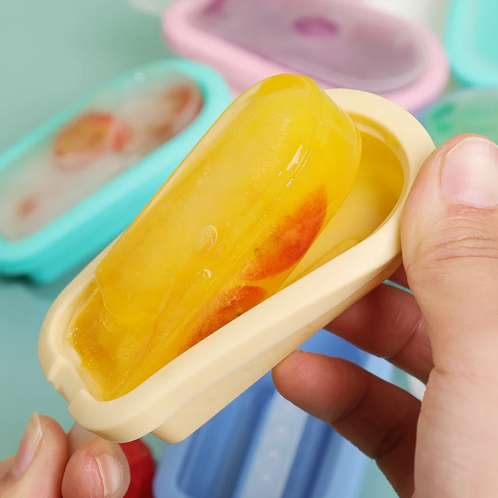 1/5PCS Silikon Hausgemachte Popsicle Formen DIY Saft Milch Schokolade Eis Form mit Kunststoff Stick Küche bar Wiederverwendbare Gadgets