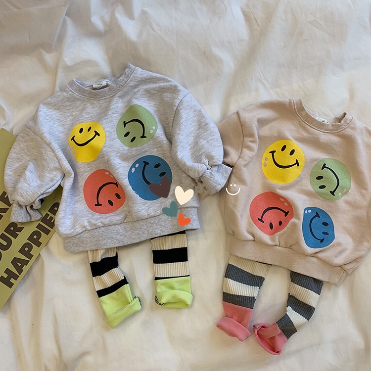 Baby Meisje Lange Mouwen Tops Baby Jongens Lange Mouwen Lente Herfst Sweatshirt Cartoon Print Katoenen T-shirt Mode Shirts