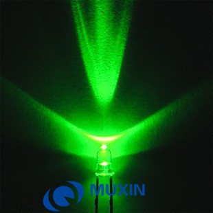 50pcs LED 3mm Green Clear Lens Round Ultra Bright Transparent LED 3 mm Light Emitting Diode Lamp 3V 20mA DIY Components