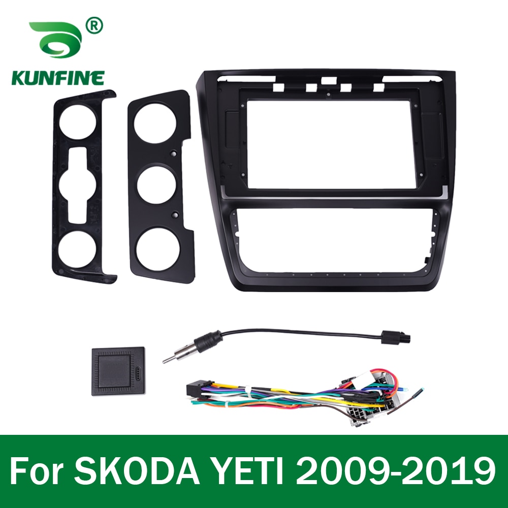 Auto GPS Navigation Stereo Für SKODA Yeti Radio Blenden Tafel Rahmen passen 2Lärm 10 Zoll in Bindestrich steuergerät bildschirm