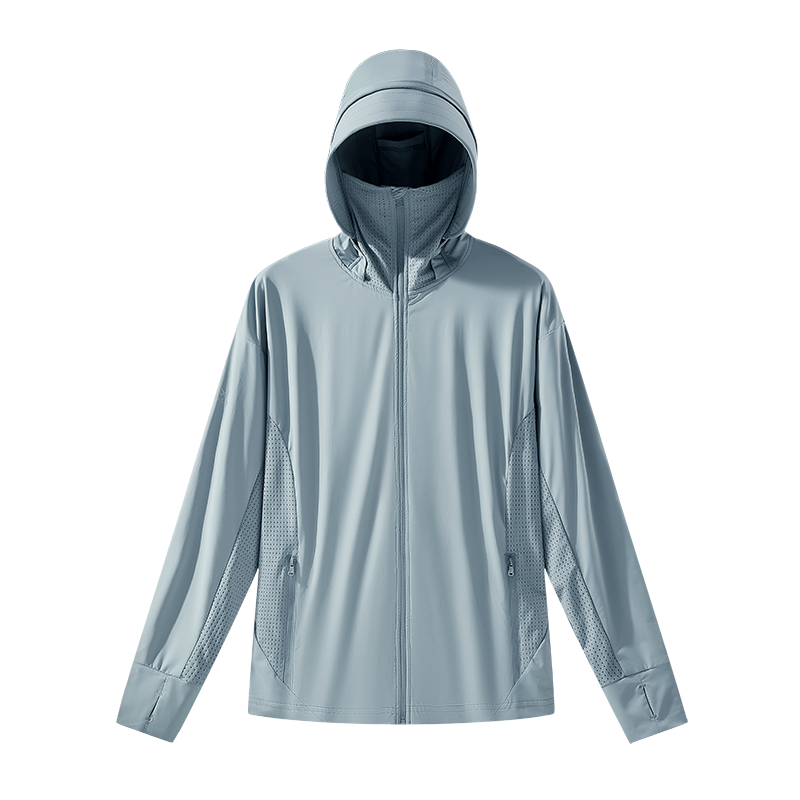 JNLN Unisex zomer anti-uv-jas buiten sneldrogend zonwering windjack heren dames wandelen kamperen klimmen elasticiteit jas: 4XL / Beige