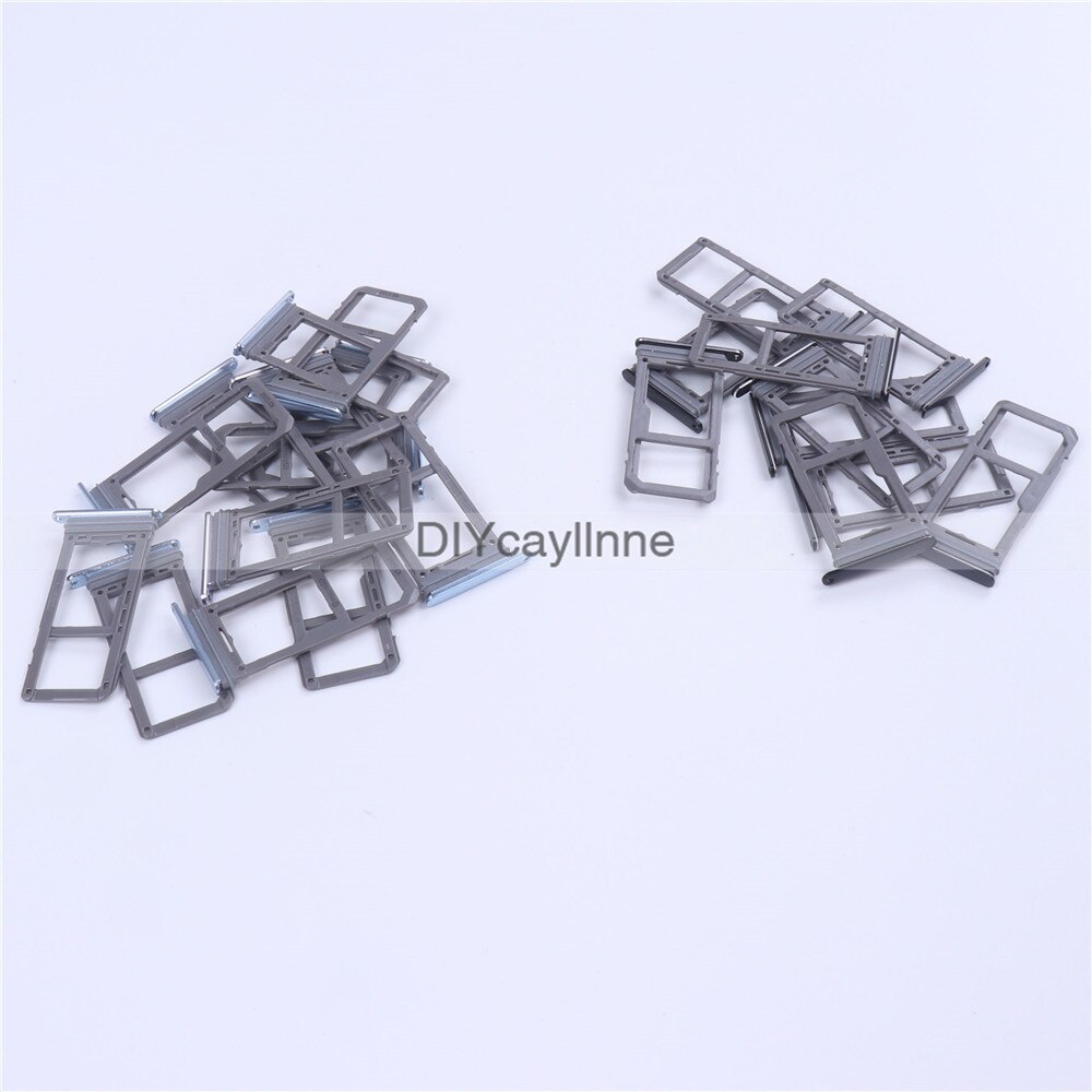 5pcs SIM Card Tray Holder for SamSung Galaxy S8 G950 G955 S9 Plus G960 G65 Singal Dual Adapter Replacement Parts