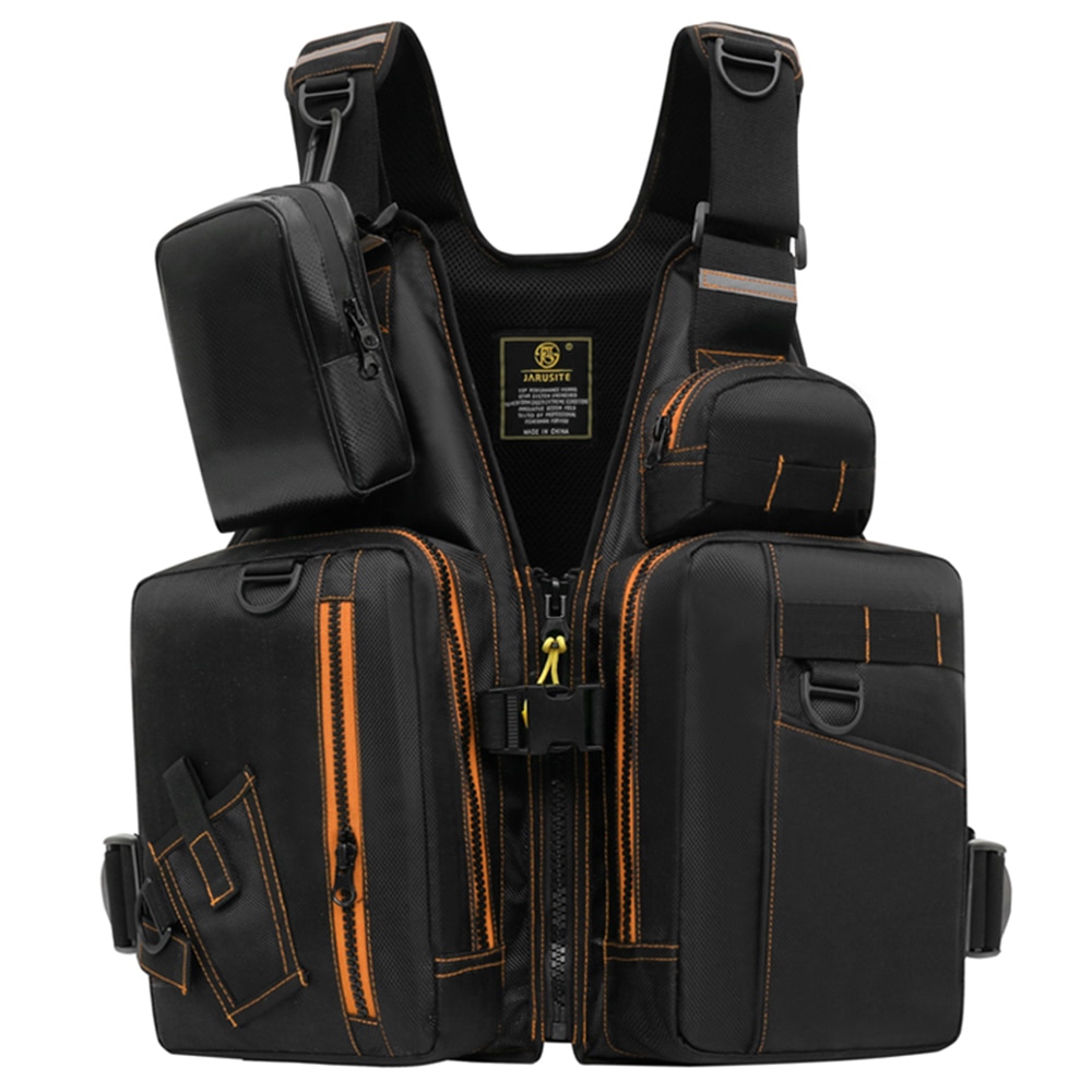 Professionele Vissen Reddingsvest Meerdere Zakken Veiligheid Zwemvest Floatation Vest Volwassenen Drijfvermogen Vest Voor Rescue Drifting