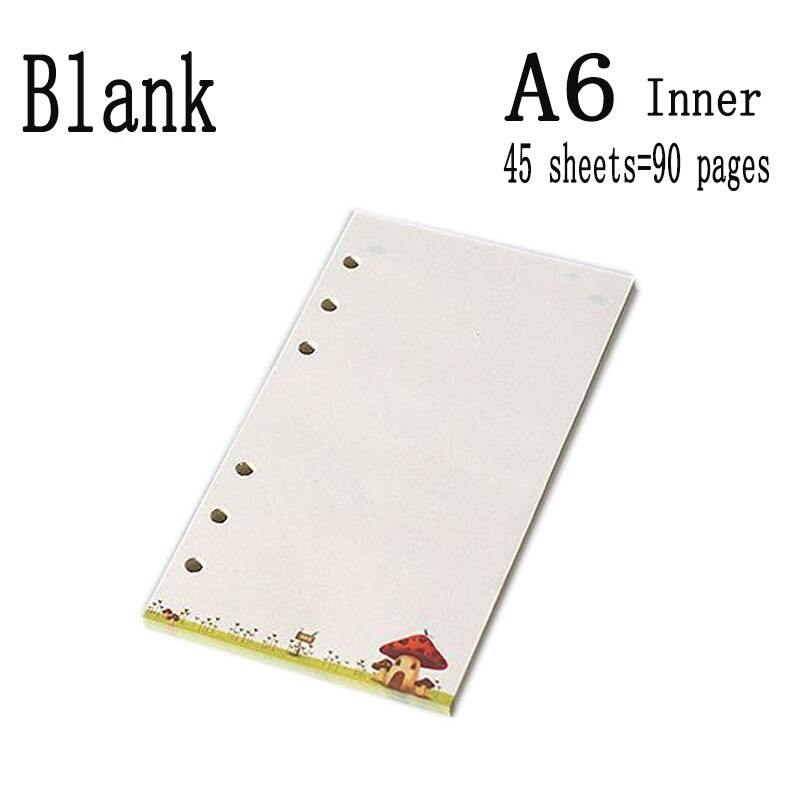 A5 a6 läderfodral spiral anteckningsbok ringpärm indexavdelare kortfyllare prick dagbok agenda planerare tillbehör bullet journal: 8