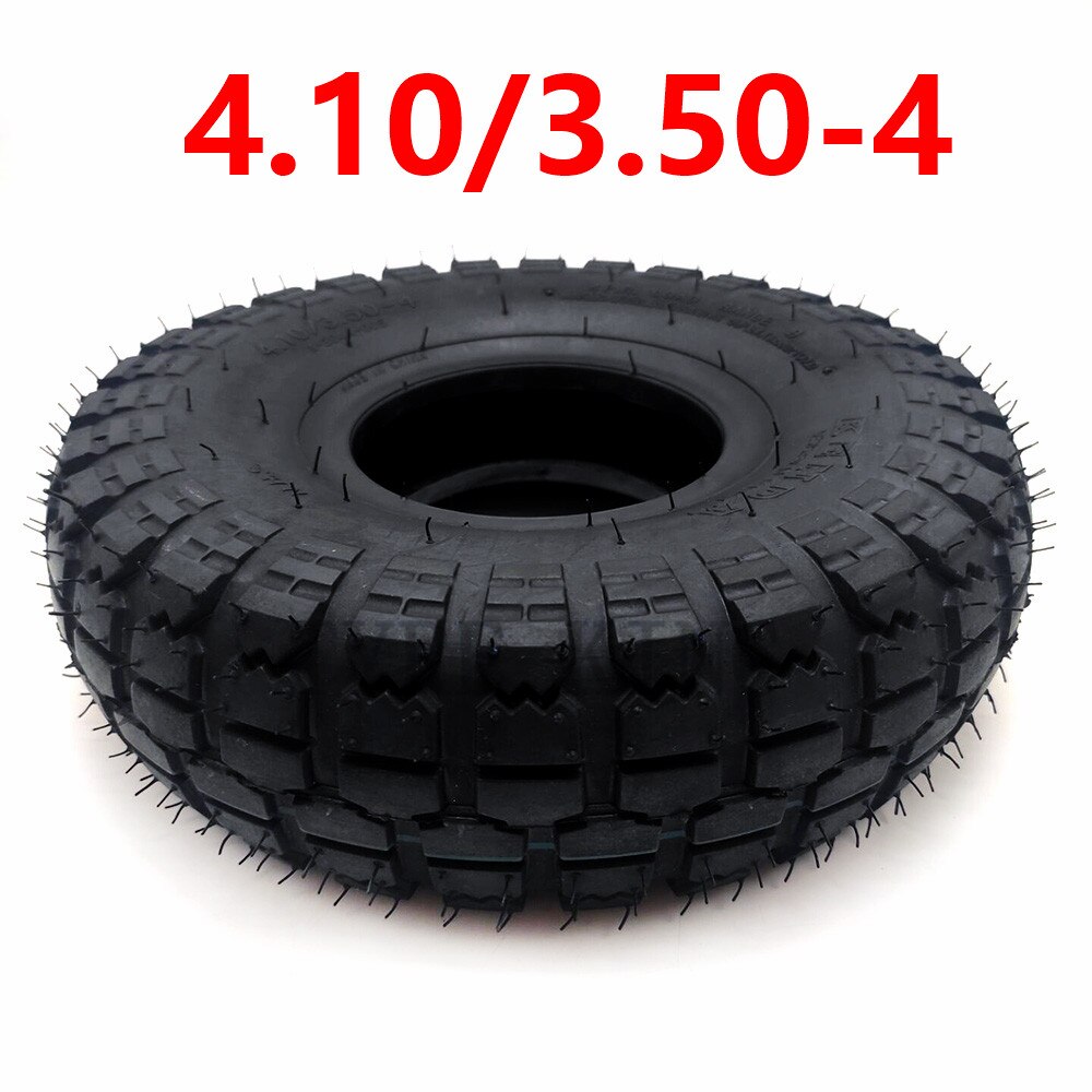 4.10/3.50-4 Inner Outer Tyre 410/350-4 Pneumatic Wheel Tire for Electric Scooter, Trolley Accessories: outer tyre