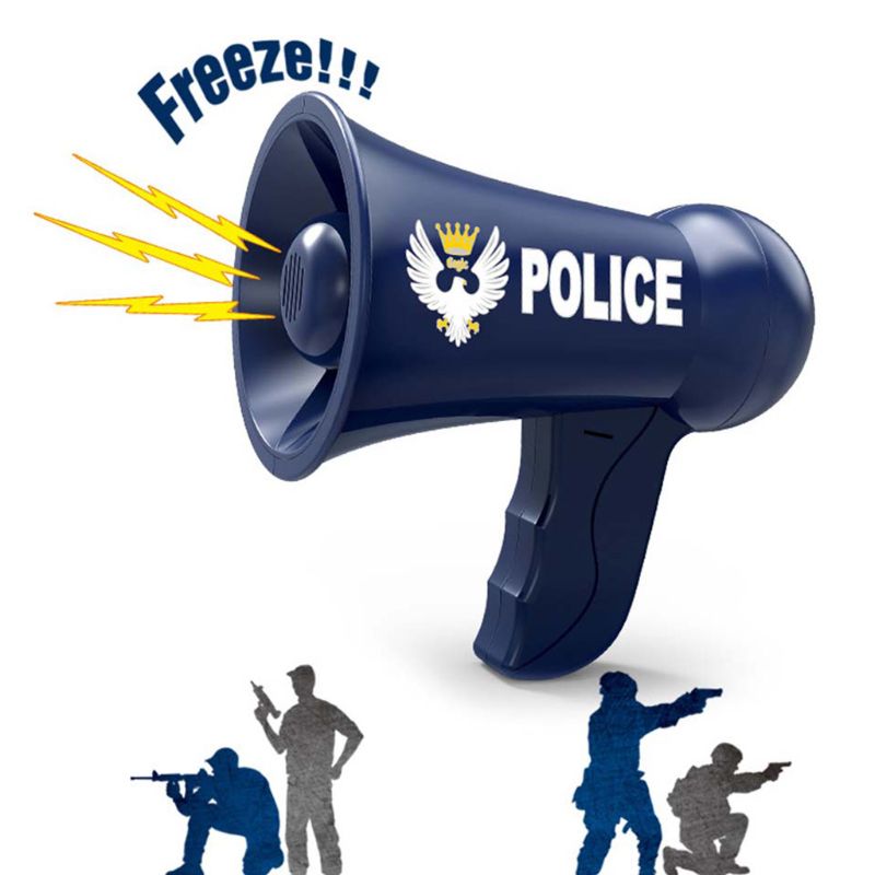 Megaphone for Kids Pretend Police Props for Kids Children Police Siren Toys Police Officer Toys