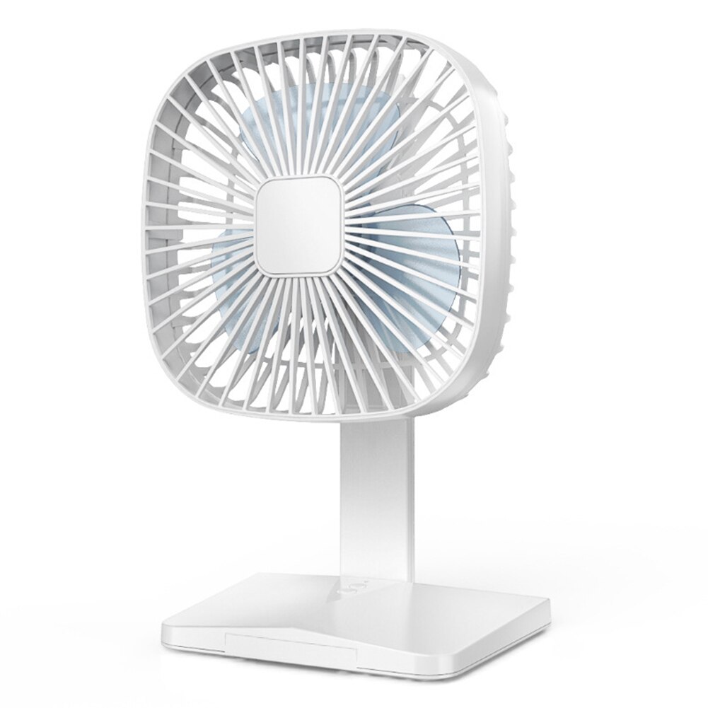 Usb Desktop Tafel Ventilator Mini Draagbare Klem 3 Snelheden Bureau Ventilator Draaibare Ventilator Sterke Wind: White