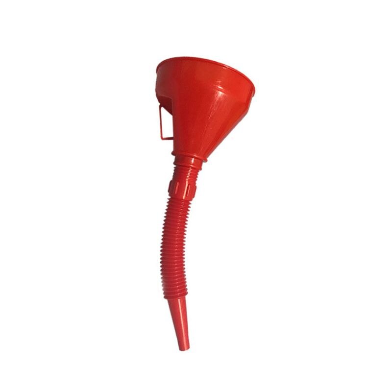 Car Refueling Funnel With Filter Detachable Hose Gasoline Engine Oil Additive Motorcycle Farm Machine Use Anti-leakage Filler Ac: Red