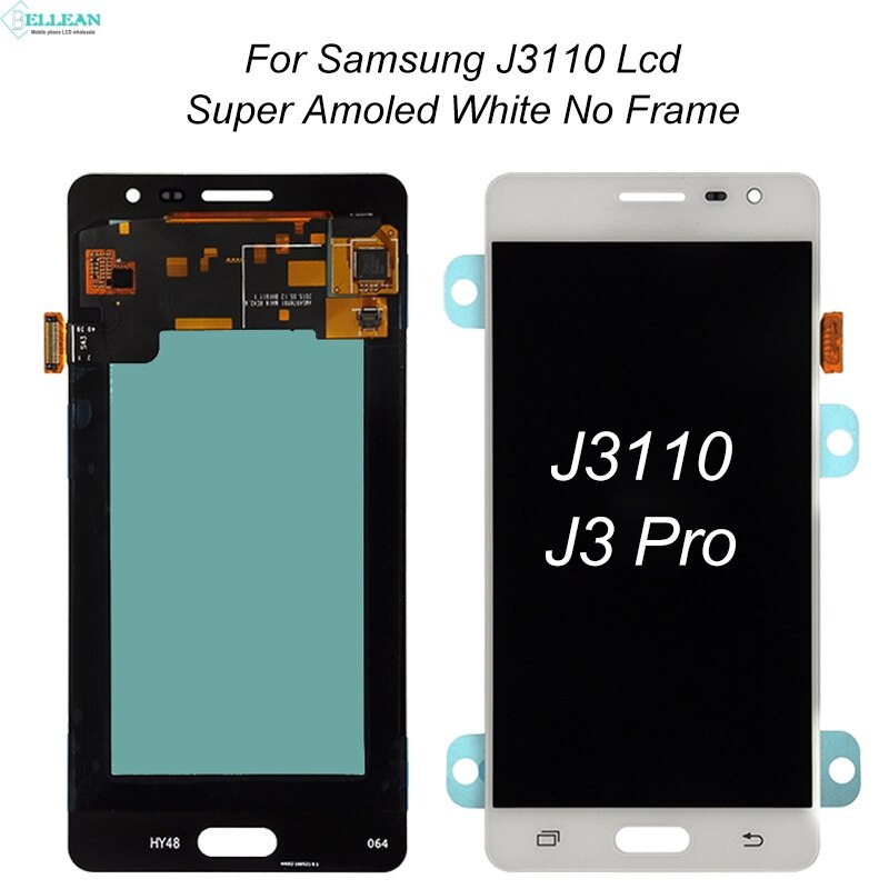 1pz 5.0 pollici OLED Catteny J3110 Schermo per Samsung galassia J3 pro Schermo Lcd con tocco schermo Digitizer assemblaggio trasporto libero: Super Amoled bianca
