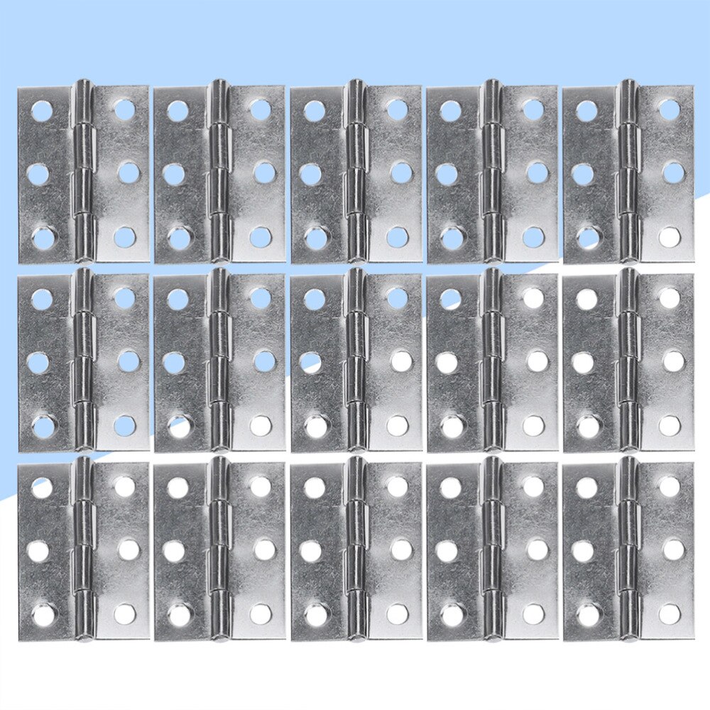32pcs 1.5 Inch Door Hinge Stainless Steel Flap Hinge Counter Back Flap Backflap Hinge Drawer Butt Hinge (Silver): Silver 1
