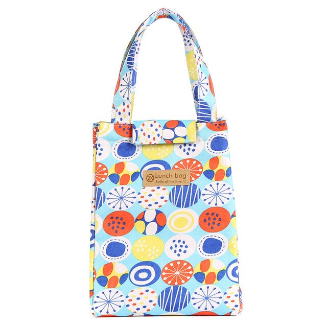 Lattice bolsa de almuerzo estampada refrigerador portátil aislado Picnic Bento Tote viaje fruta bebida alimentos fresco organizador accesorios suministros: 20