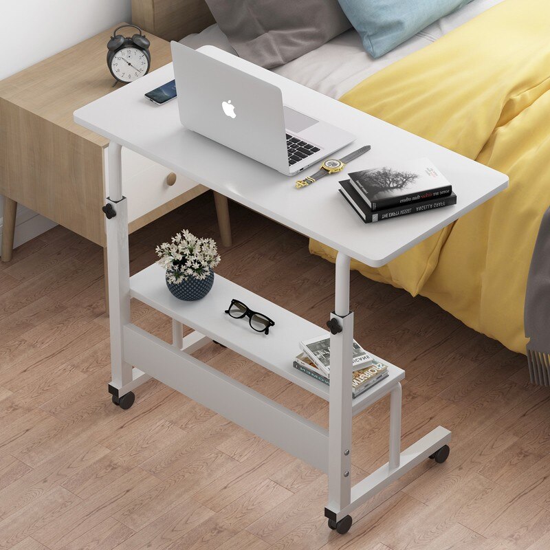 Hoge Home Slaapkamer Woonkamer Met Roller Lifting Laptop Beugel Draagbare Opslag Tafel Kleine Bureau: O
