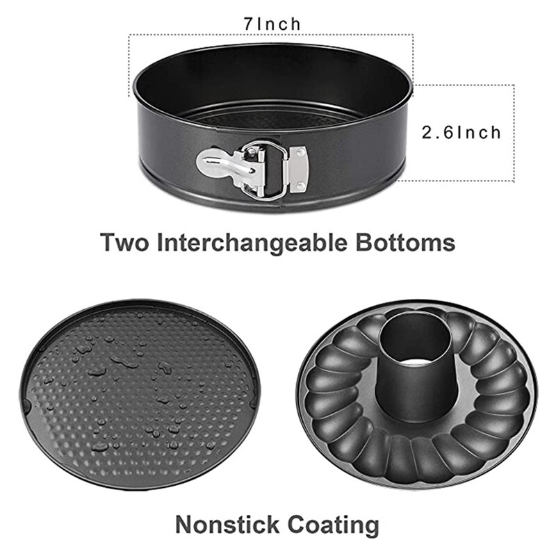 7 zoll Pfanne, Käsekuchen Pfanne, Eis-Creme Kuchen Pfanne, Nicht-Stock Backformen, bundt Pfanne 2 in 1 mit Abnehmbaren Boden