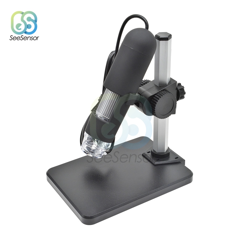 1000X Usb Microscoop Digitale Microscoop Vergrootglas Camera 8 Led Licht Met Stand