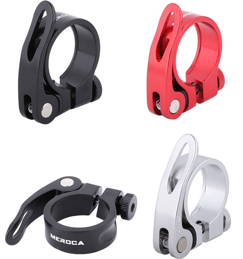 Meroca Fiets Zadelpen 31.8 34.9Mm Klem Qr Quick Release Aluminium Cnc Fiets Lock Klemmen Fietsen Deel Zadelpen clip